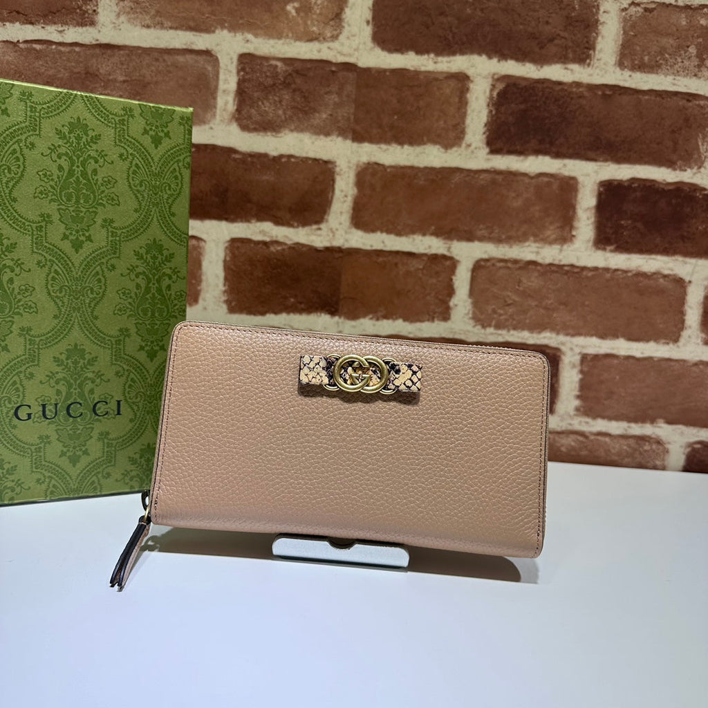 ＧＣＣＩGG INTERLOCKING LONG WALLET NUDE BEIGE