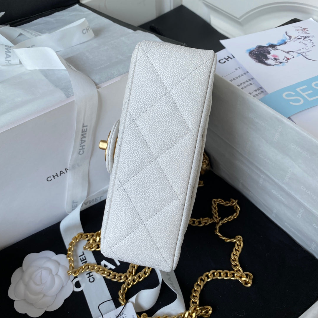 ＣＨＮＥＬ SHOULDER BAG BLACK/WHITE