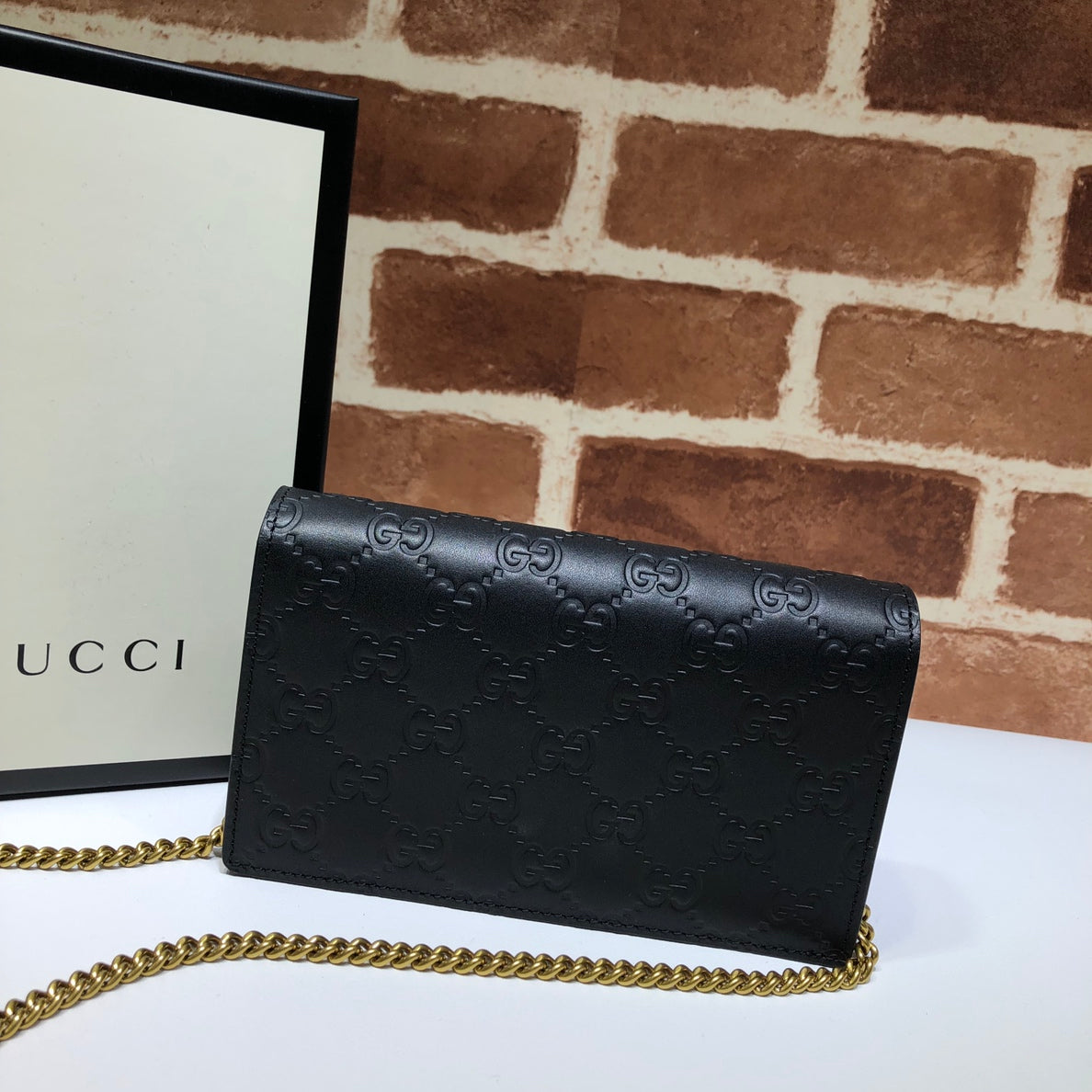 ＧＣＣＩGUCCISSIMA CHERRY CHAIN MINI SHOULDER BAG BLACK
