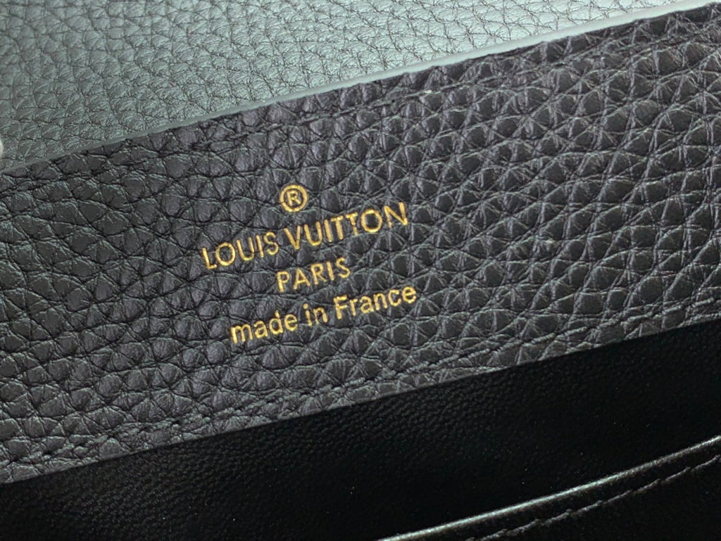ＬＳ ＶＴＴＯＮ CAPUCINES BB MINI BLACK/UMBER/CREME