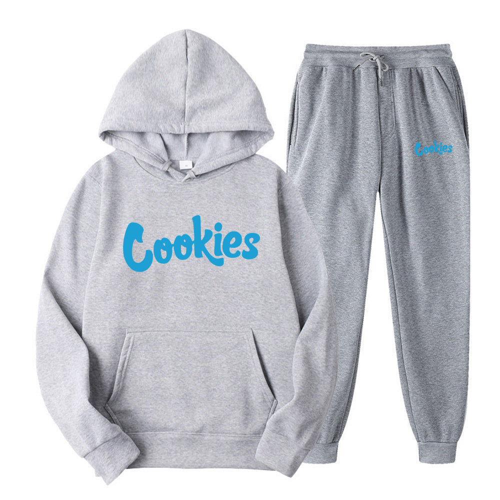 Cookies Hoodie Printed Men's Pullover Set