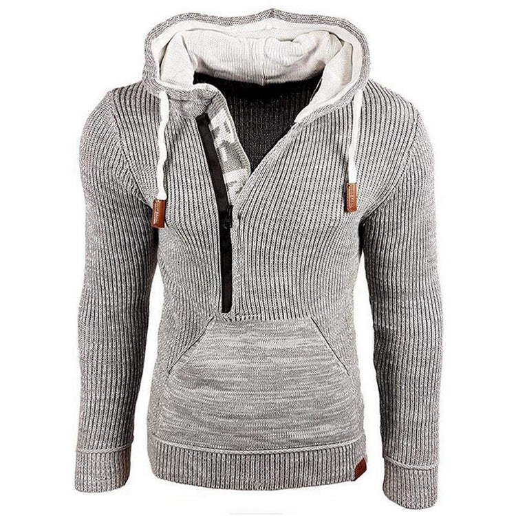 Baja Hoodie Sweater Hooded Pullover Long Sleeve Sweater