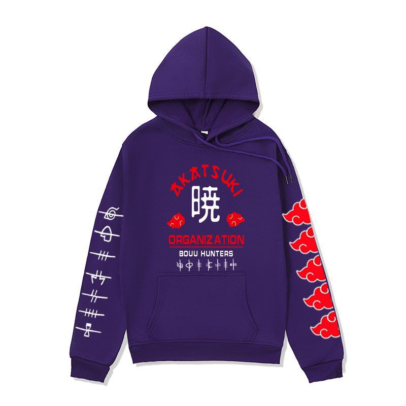 Anime Hoddies Fire Shadow Tissue Printed Hoodie
