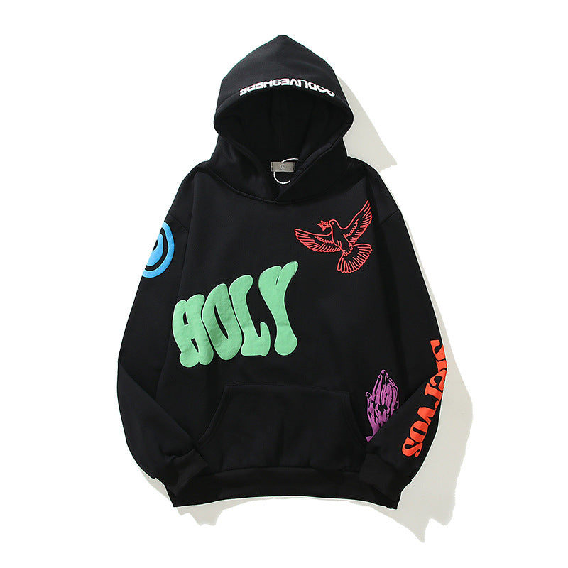 You Must Be Born Again Hoodie Three-Dimensional Printing Loose
