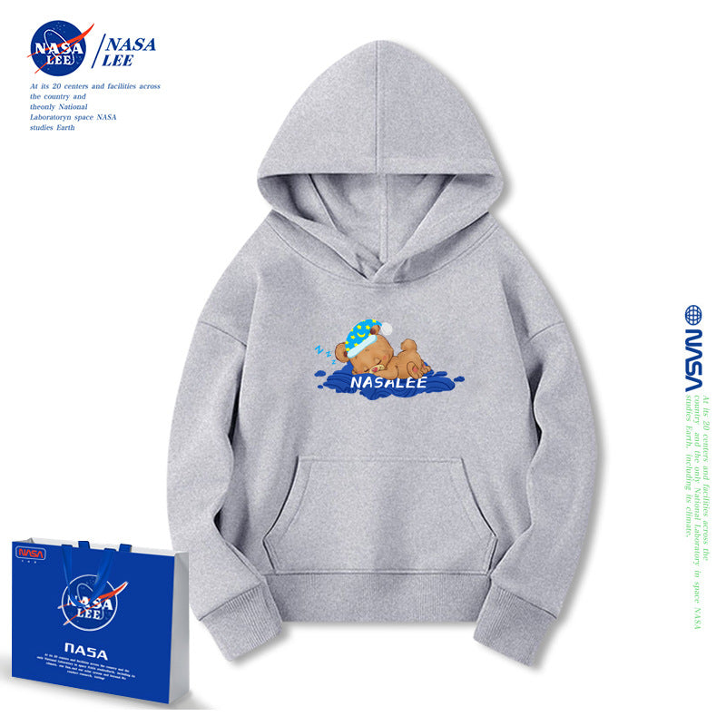 NASA Children Hoodie NASA Joint Hooded Sweater Women's Loose Spring and Autumn