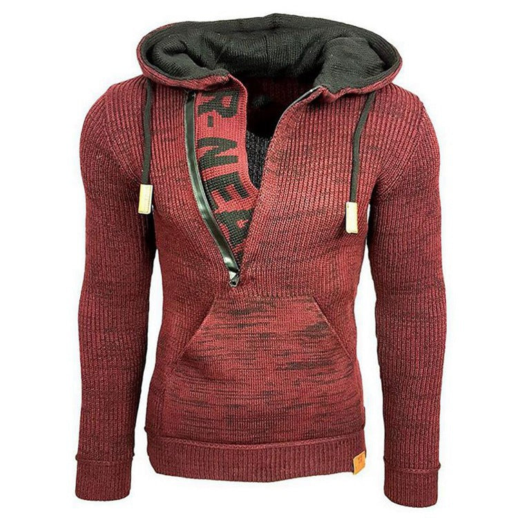 Baja Hoodie Sweater Hooded Pullover Long Sleeve Sweater