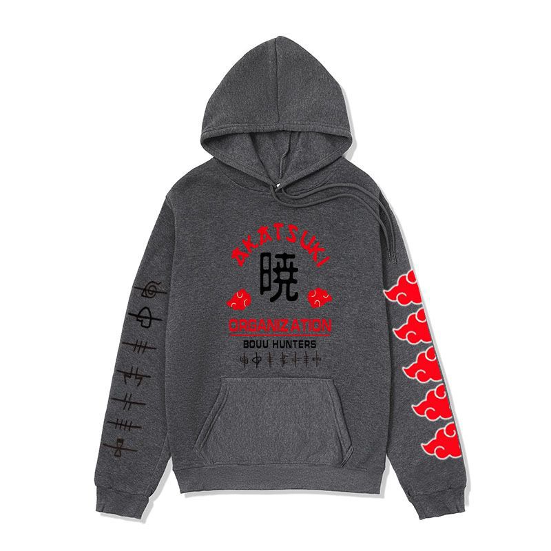Anime Hoddies Clothing Fire Shadow Tissue Printed Hoodie