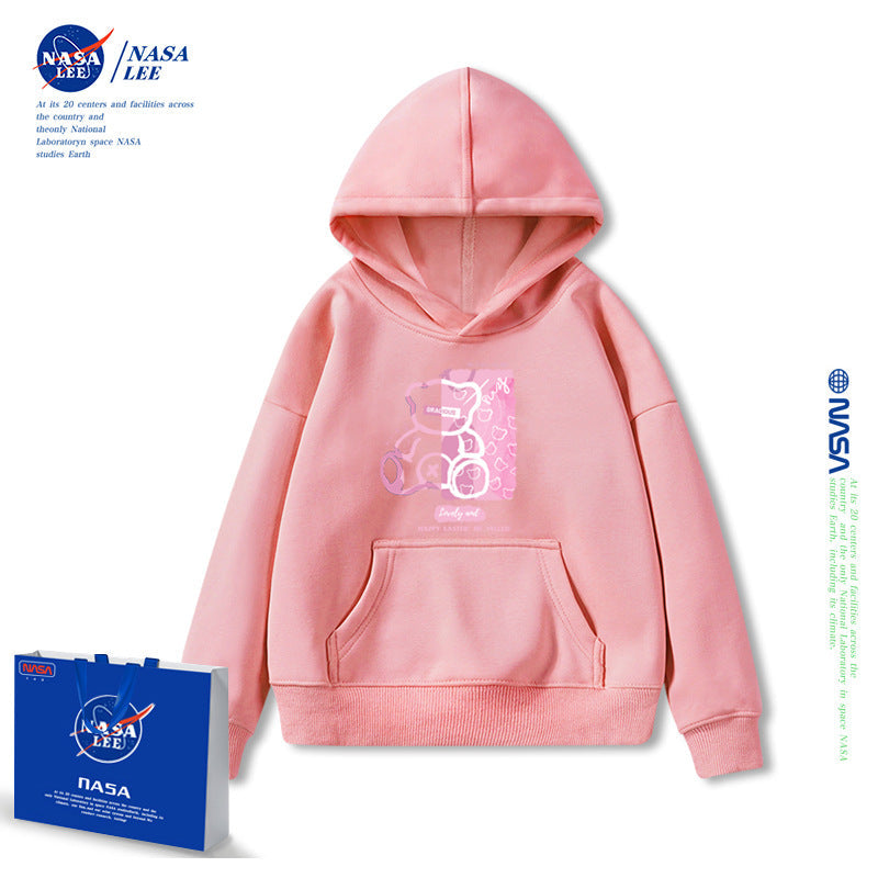 NASA Children Hoodie NASA Joint Hooded Sweater Women's Thickened