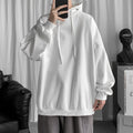 MEN'S Hoodie Solid Color with Fur No Pocket Coat