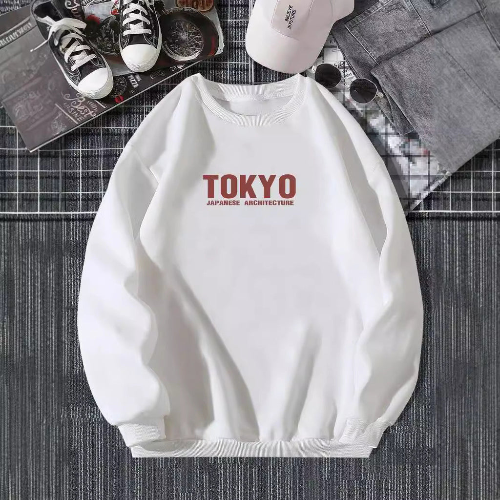 Sakura Printing Spring Casual Hoodies