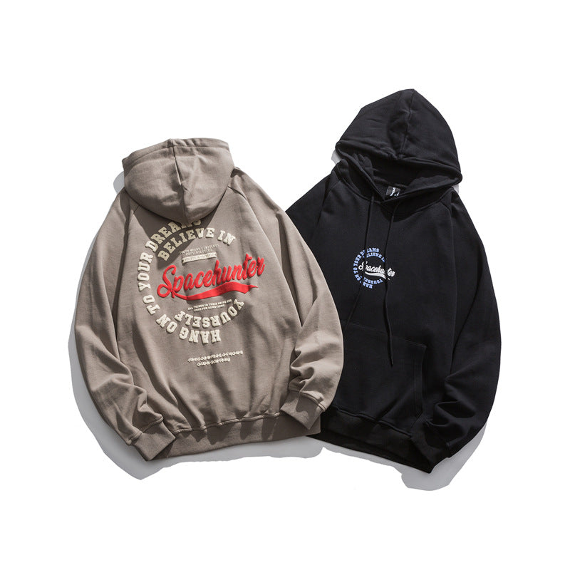 Men Graphic Hoodies Men's Autumn Casual Sweatshirt Loose