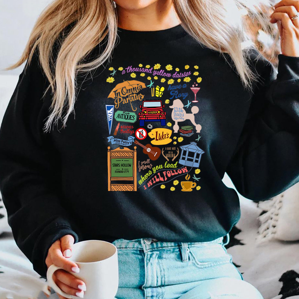 Girls Sweatshirt Stars Hollow Hoodie