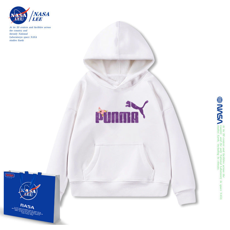 NASA Children Hoodie NASA Boys Hooded Sweatshirt Thickened Winter