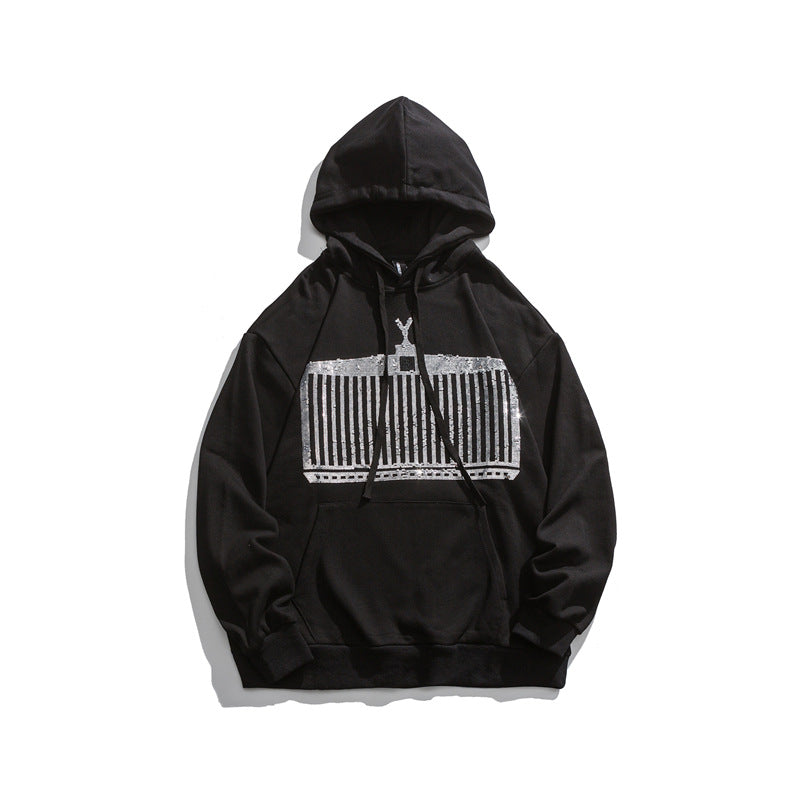 Men's Graphic Hoodies Men's Autumn Street Fashion Hooded Sweater