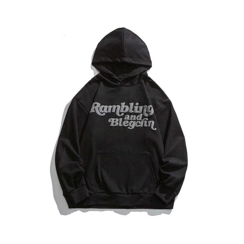 Men's Graphic Hoodies Men's Autumn Printed Casual Hooded Sweater Loose Top