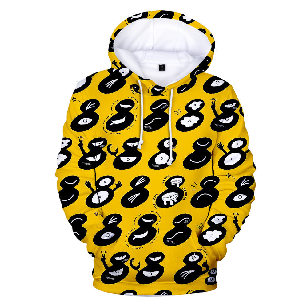 Anime Hoddies 3D Digital Printing Cartoon King Ranking around Pullover Hoodie