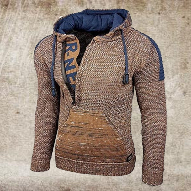 Baja Hoodie Sweater Hooded Pullover Long Sleeve Sweater