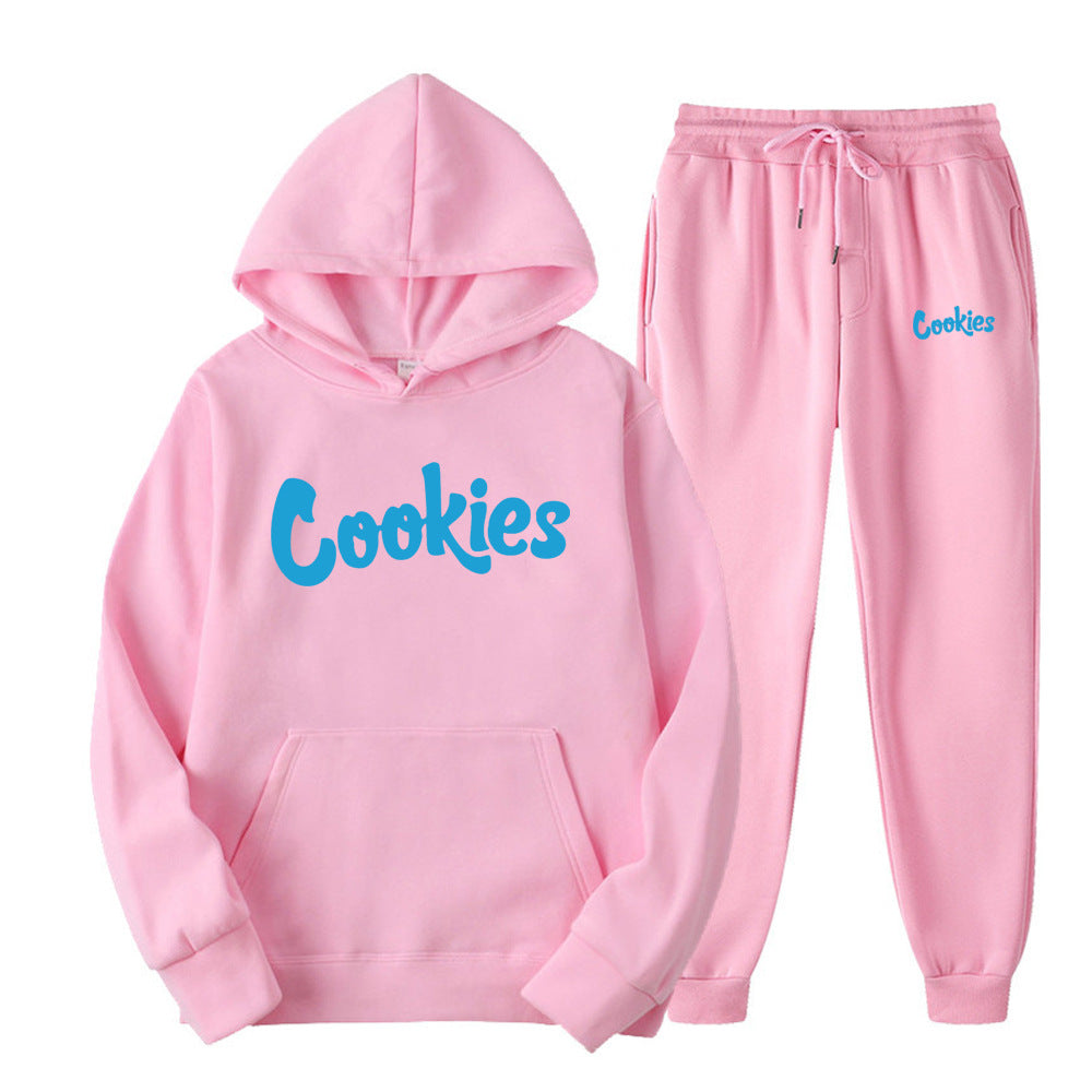 Cookies Hoodie Printed Men's Pullover Set