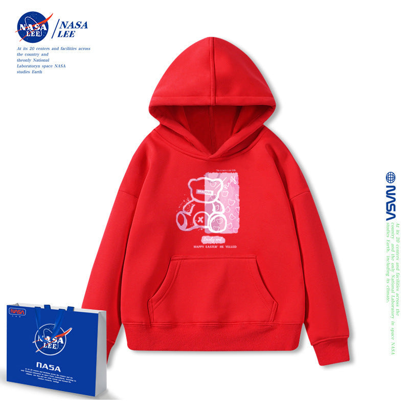 NASA Children Hoodie NASA Joint Hooded Sweater Women's Thickened