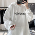 MEN'S Hoodie Floral Print Slit Row Port