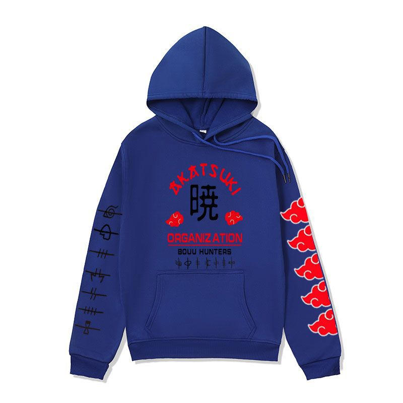 Anime Hoddies Clothing Fire Shadow Tissue Printed Hoodie