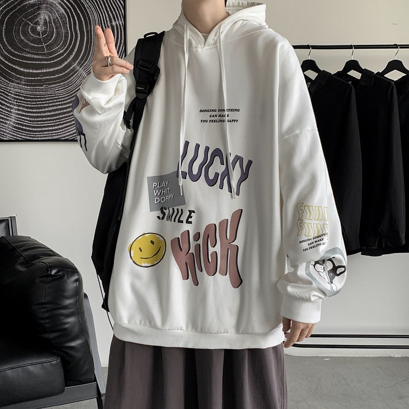 MEN'S Hoodie Cartoon Printed Coat