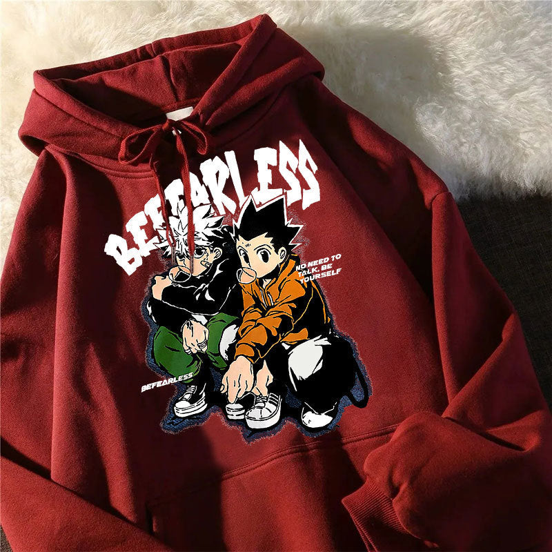Anime Hoddies Full Time Hunter Couple Autumn and Winter Hoodie