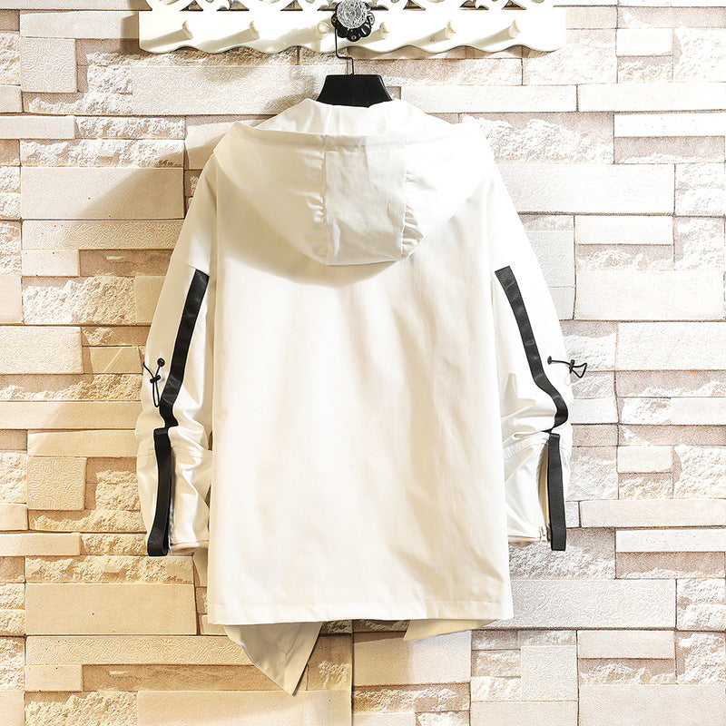 MEN'S Hoodie Turtleneck Irregular Design