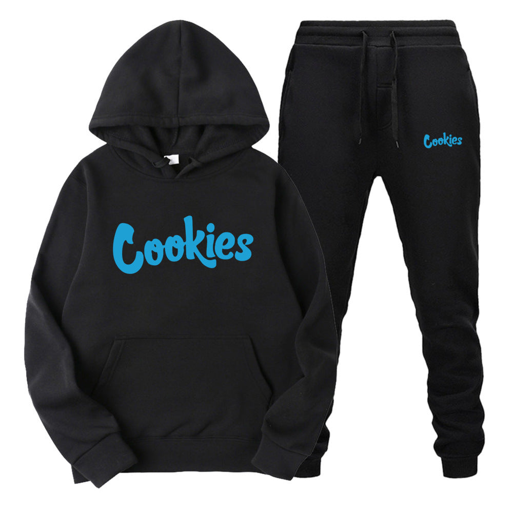 Cookies Hoodie Printed Sweatshirt Suit