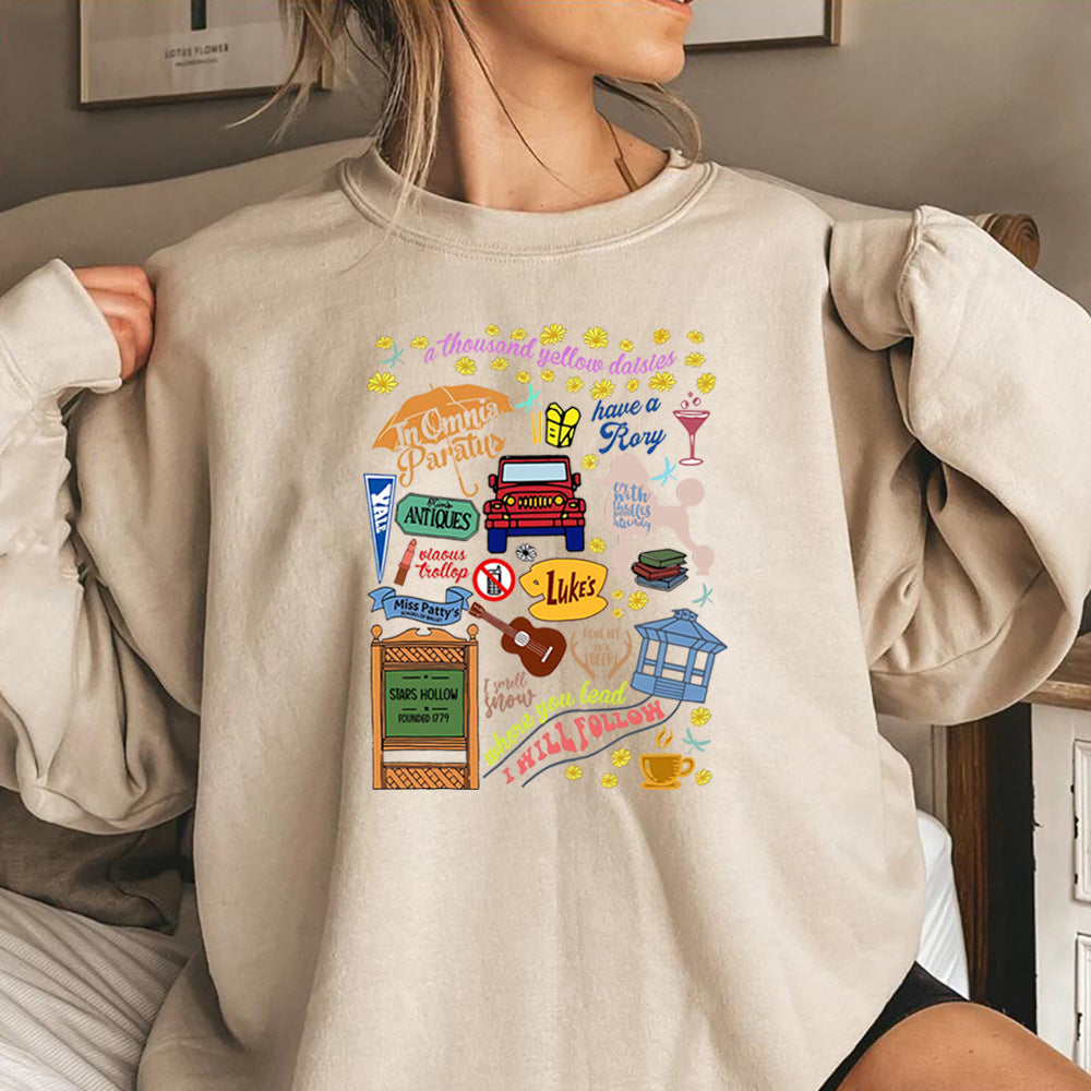 Girls Sweatshirt Stars Hollow Hoodie