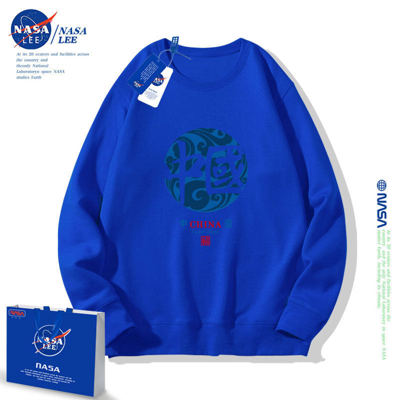 Nasa Children Hoodie Nasa Sweater Children'S Autumn Loose Round Neck