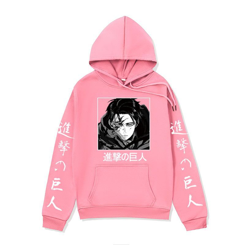 Anime Hoddies Brushed Hoody Autumn and Winter Attack on Titan Series Hoodie Jacket Men
