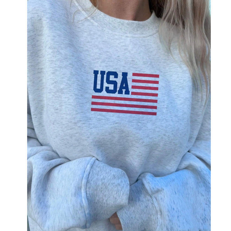 Women's Y2K Slim Round Neck Pullover  Hoodie