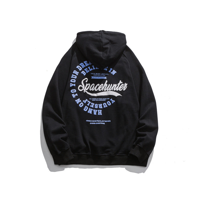 Mens Graphic Hoodies Men's Autumn Clothes Letters Printed Hoodie