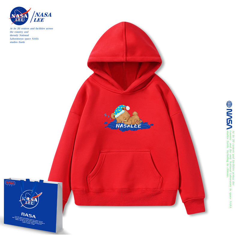 NASA Children Hoodie NASA Joint Hooded Sweater Women's Loose Spring and Autumn