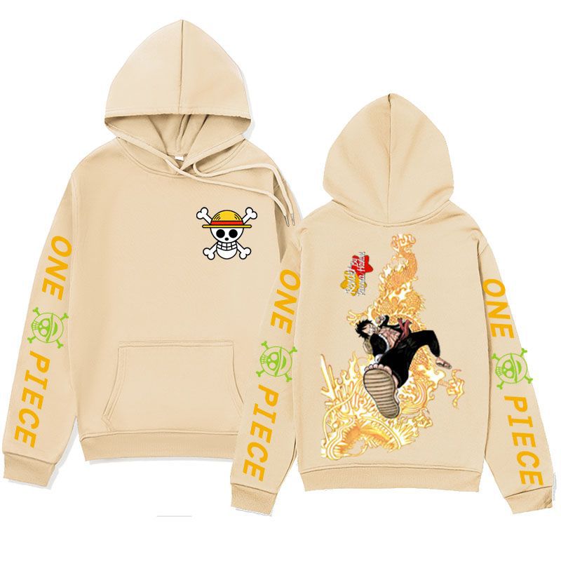 Anime Hoddies King of the Sea Sweater One Piece Anime Hoodie Luffy Coat