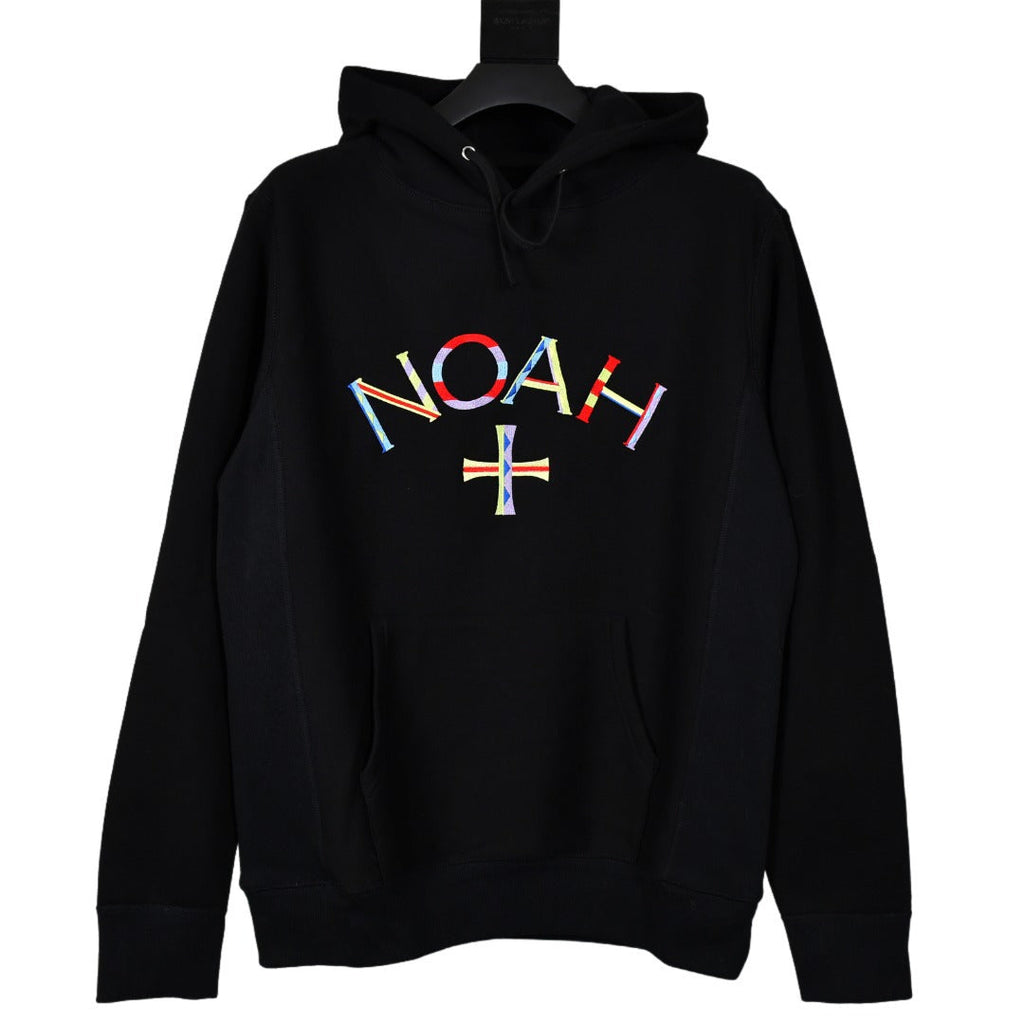 Noah Hoodie Noah Color Embroidered Hooded Fleece Lined Sweater Hoodie