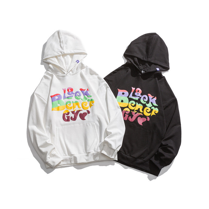 Men's Graphic Hoodies Men's Autumn Loose Hooded Casual Sweater