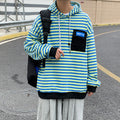MEN'S Hoodie Loose Stripes