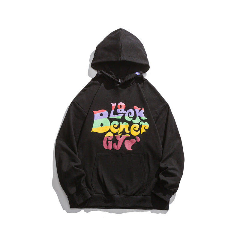 Men's Graphic Hoodies Men's Autumn Loose Letter Print Top Men's