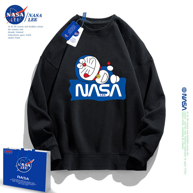 Nasa Children Hoodie Nasa Sweater Children'S Clothing Autumn Loose Round Neck Thickened