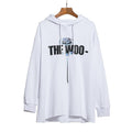 Pop Smoke Hoodies Rose Print Big V Hee Three-Color Hooded Sweater