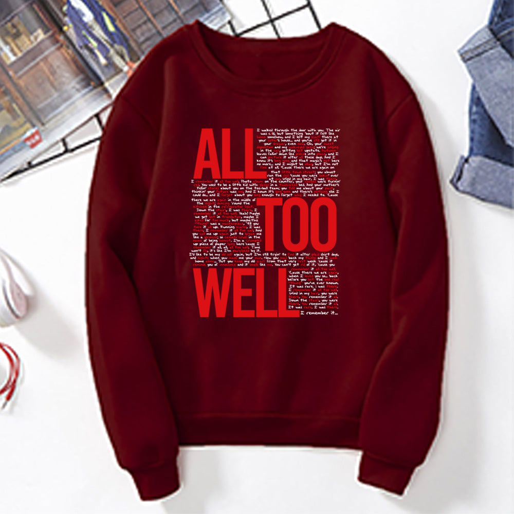 Vintage All Too Well Sweatshirt Eras Tour Mindnight Hoodie