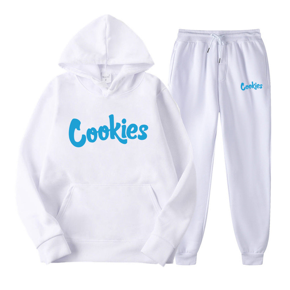 Cookies Hoodie Printed Men's Pullover Set
