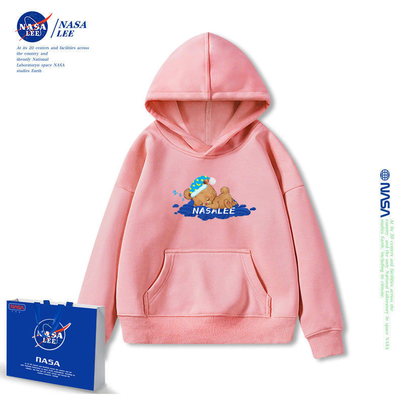 NASA Children Hoodie NASA Joint Hooded Sweater Women's Loose Spring and Autumn