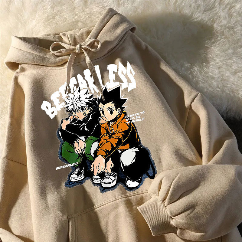Anime Hoddies Full Time Hunter Couple Autumn and Winter Hoodie