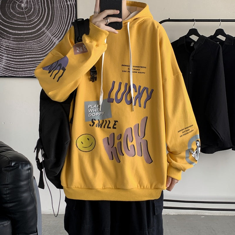MEN'S Hoodie Cartoon Printed Coat