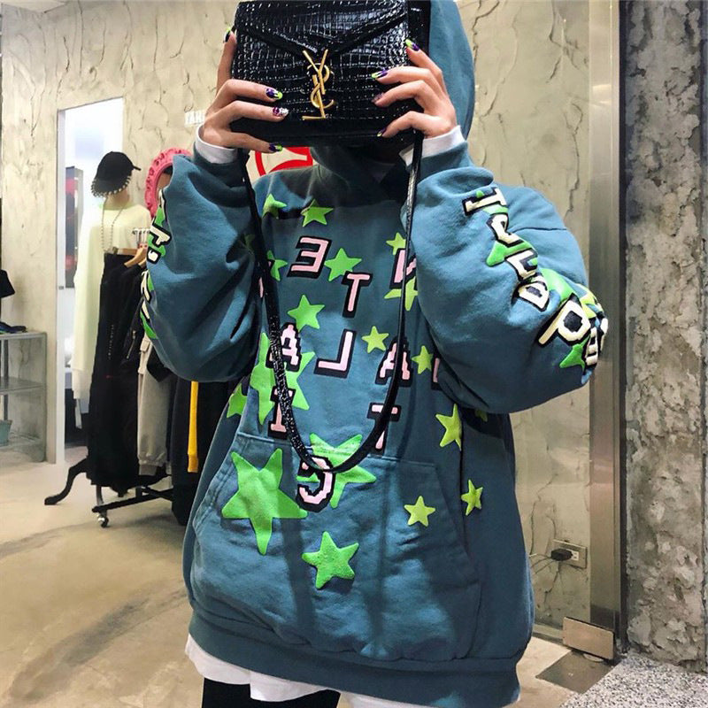 You Must Be Born Again Hoodie Xingx Puff Print Hooded Fleece Lined