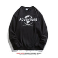 Men Pullover Hoodie Sweater Men's and Women's Spring and Autumn Loose Blue Autumn Top