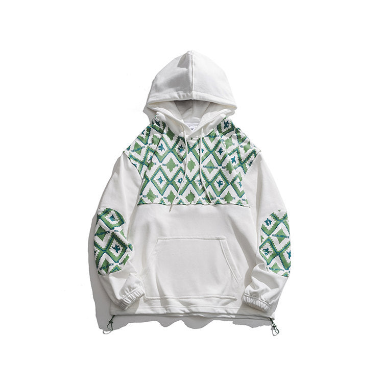 Men's Graphic Hoodies Men's Autumn Loose Trendy Hooded Jacket